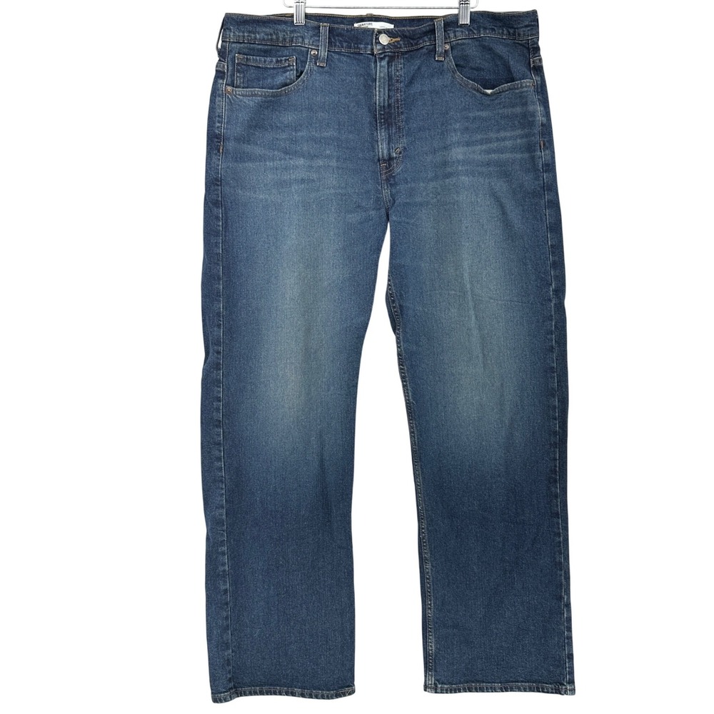 Levi's Gold Label Loose Fit Medium Wash Jeans Mens 38x34 Streetwear Whiskers